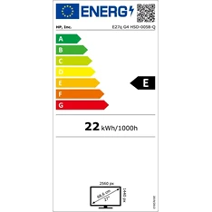 HP 27" E27Q G4 QHD QHD IPS HDMI/DP/USB monitor (Használt A)