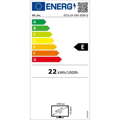 HP 27" E27Q G4 QHD QHD IPS HDMI/DP/USB monitor (Használt A)