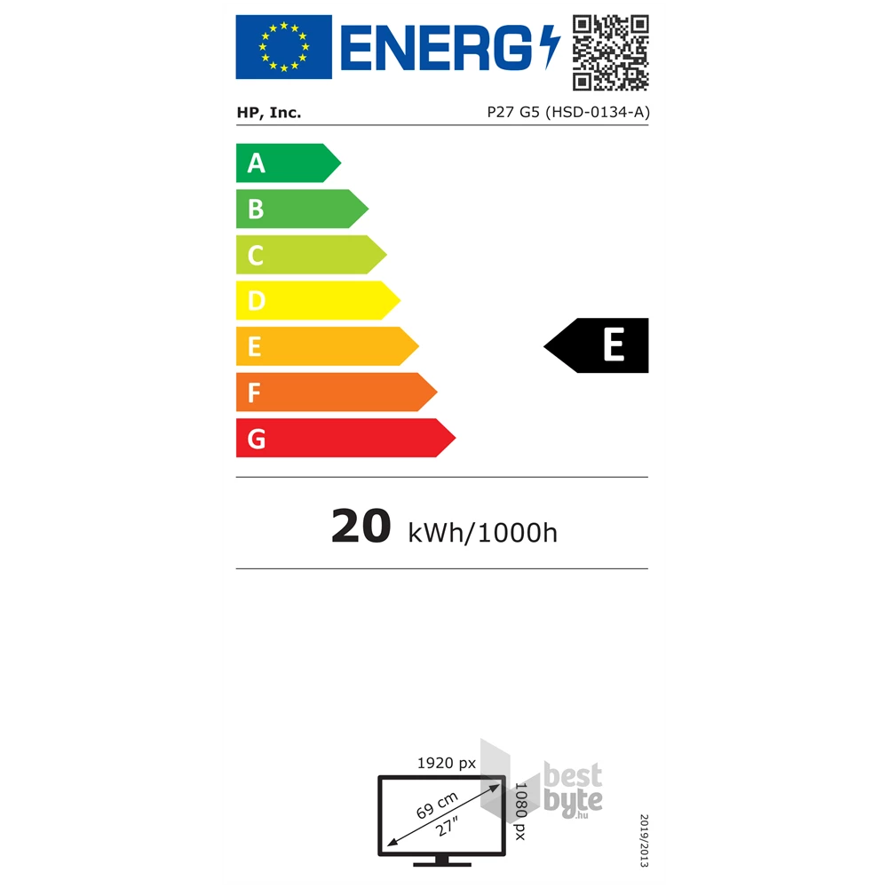 HP 27" ProDisplay P27 G5 AG FHD IPS VGA/HDMI/DP LED monitor