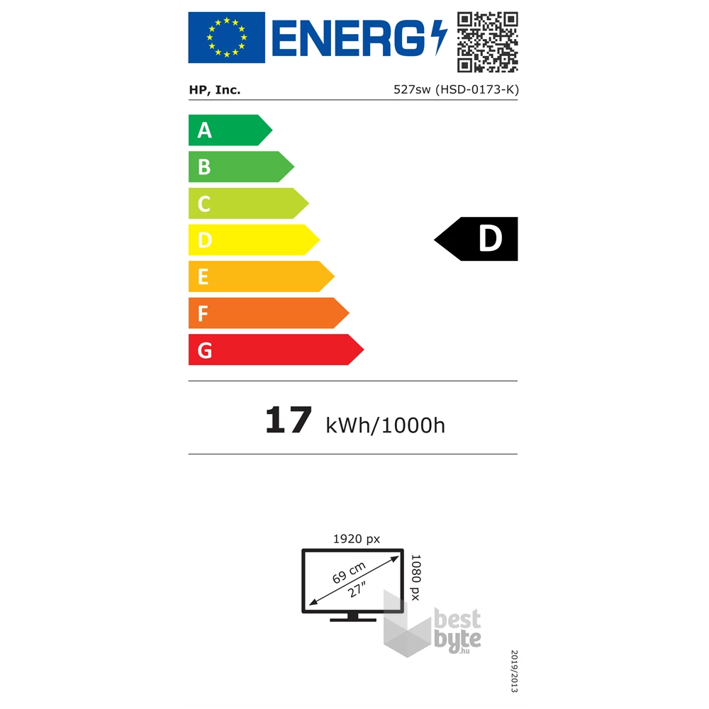 HP 27" Series 5 527sw FHD IPS VGA/HDMI fehér monitor