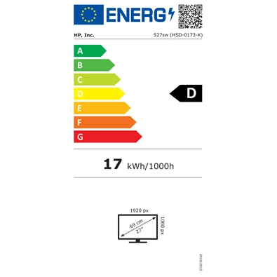 HP 27" Series 5 527sw FHD IPS VGA/HDMI fehér monitor