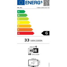 HP 34" Series7 Pro 734pm WQHD HDMI/DP/USB fekete monitor