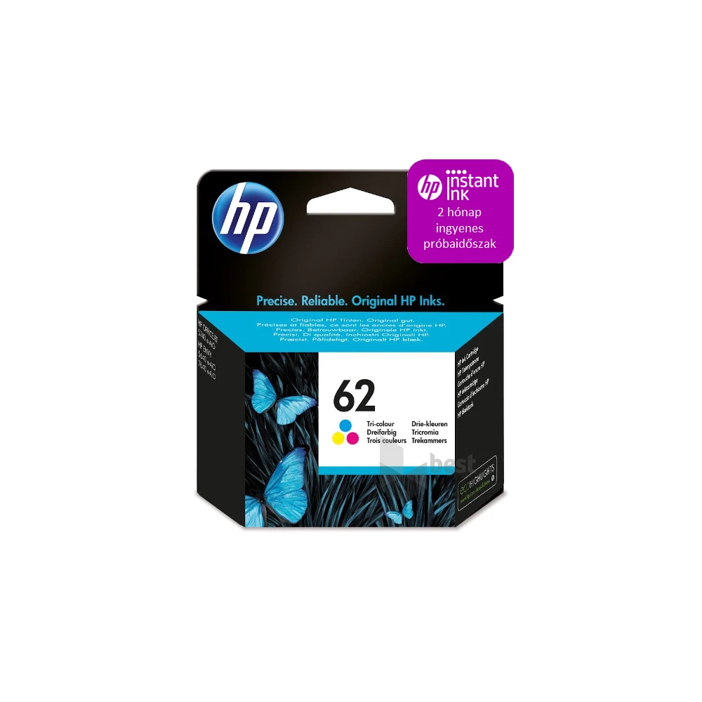 HP C2P06AE (62) háromszínű tintapatron