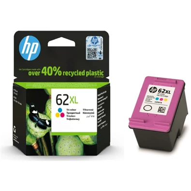 HP C2P07AE (62XL) háromszínű nagykapacítású tintapatron