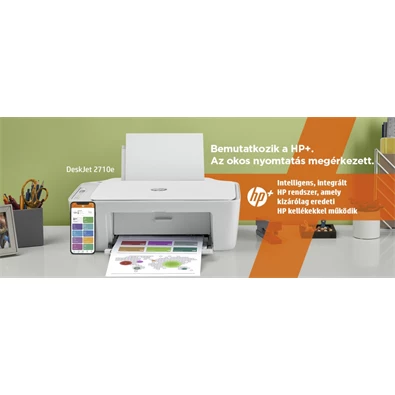 HP DeskJet 2710E tintasugaras multifunkciós Instant Ink ready nyomtató