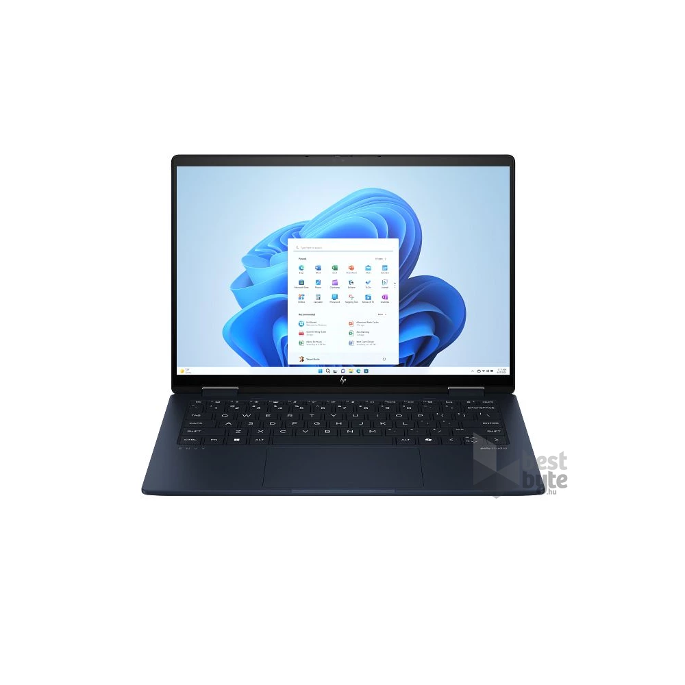 HP ENVY x360 14-fc0004nh laptop (14"2.8K/Intel Core Ultra 7 155U/Int.VGA/32GB RAM/1TB/Win11) - kék