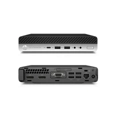 HP EliteDesk 800 G4 Micro/i5-8500T/16GB/256GB/Win Pro COA/fekete asztali számítógép (Használt A+)