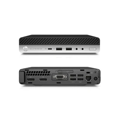 HP EliteDesk 800 G4 Micro/i5-8500T/16GB/256GB/Win Pro COA/fekete asztali számítógép (Használt A+)