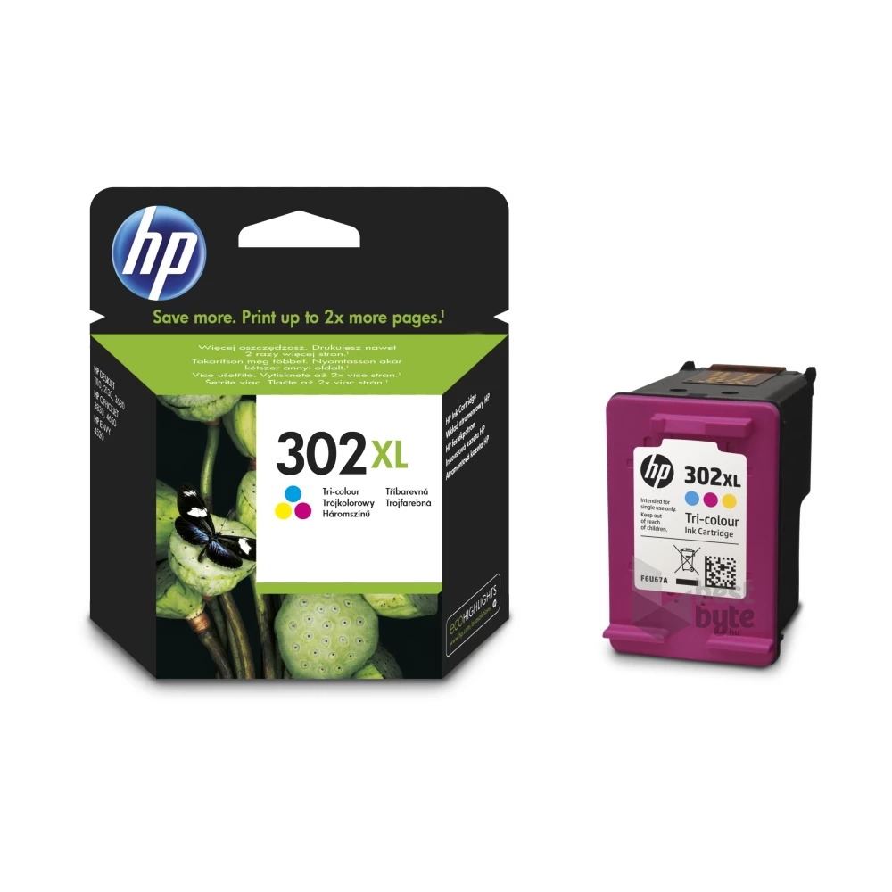 HP F6U67AE (302XL) háromszínű tintapatron