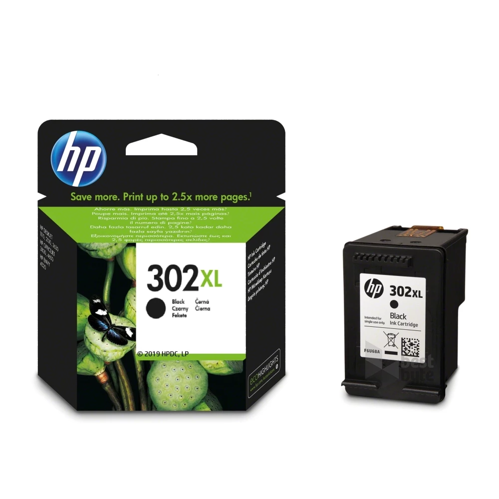 HP F6U68AE (302XL) fekete tintapatron