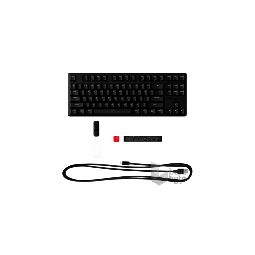 HP HYPERX Alloy Origins Core PBT US (piros switch) vezetékes mechanikus gamer billentyűzet