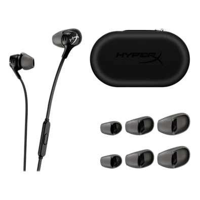 HP HYPERX Cloud Earbuds II vezetékes fekete gamer fülhallgató