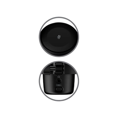 HP HYPERX DuoCast RGB fekete vezetékes mikrofon