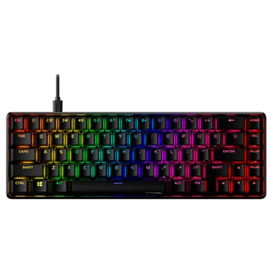 HP HYPERX Vezetékes Billentyűzet Alloy Origins 65 RGB Red - Mechanical Gaming Keyboard US, HKBO1T-RD-US/N