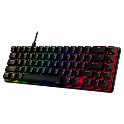 HP HYPERX Vezetékes Billentyűzet Alloy Origins 65 RGB Red - Mechanical Gaming Keyboard US, HKBO1T-RD-US/N
