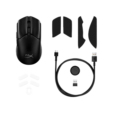 HP HYPERX vezeték Nélküli Egér Pulsefire Haste 2 Mini Wireless - Gaming Mouse Black