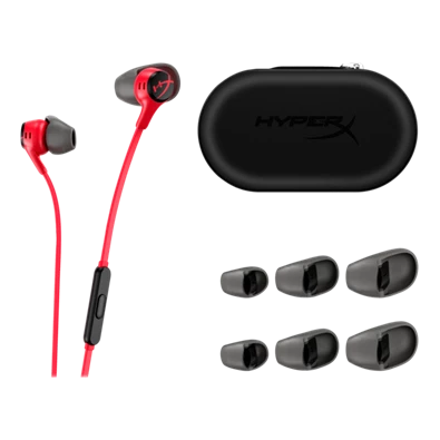 HyperX Cloud Earbuds II piros vezetékes mikrofonos fülhallgató
