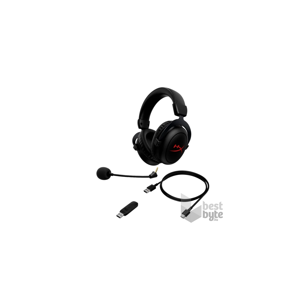 HP HyperX Cloud II vezeték nélküli fekete gamer headset