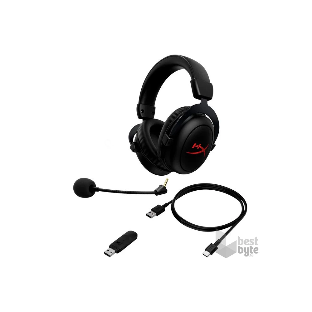 HP HyperX Cloud II vezeték nélküli fekete gamer headset