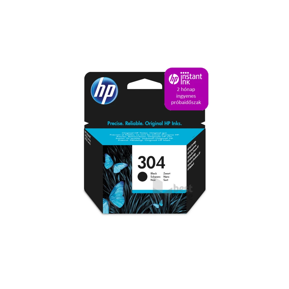 HP N9K06AE (304) fekete tintapatron