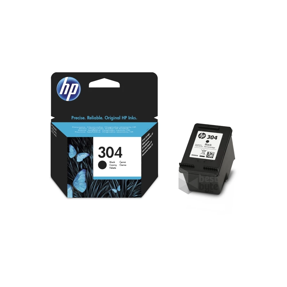 HP N9K06AE (304) fekete tintapatron