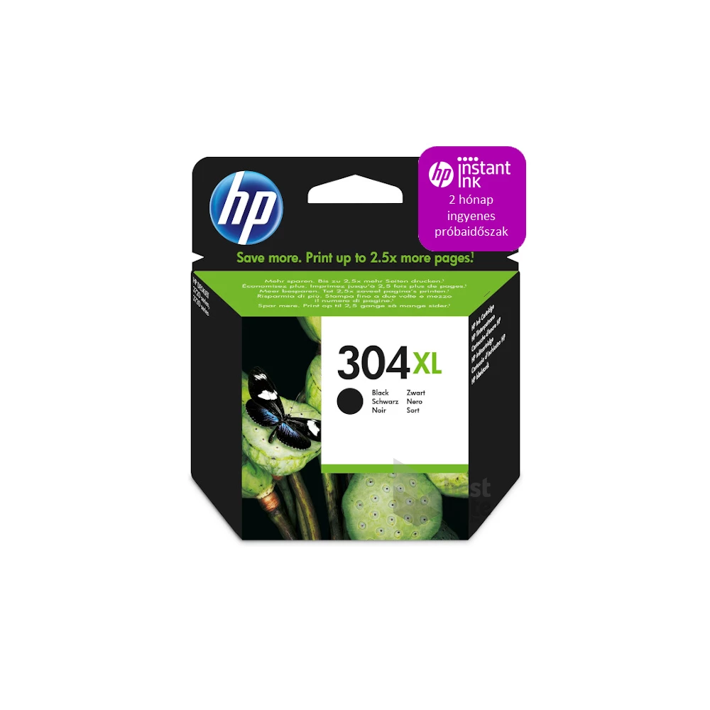 HP N9K08AE (304XL) fekete XL tintapatron