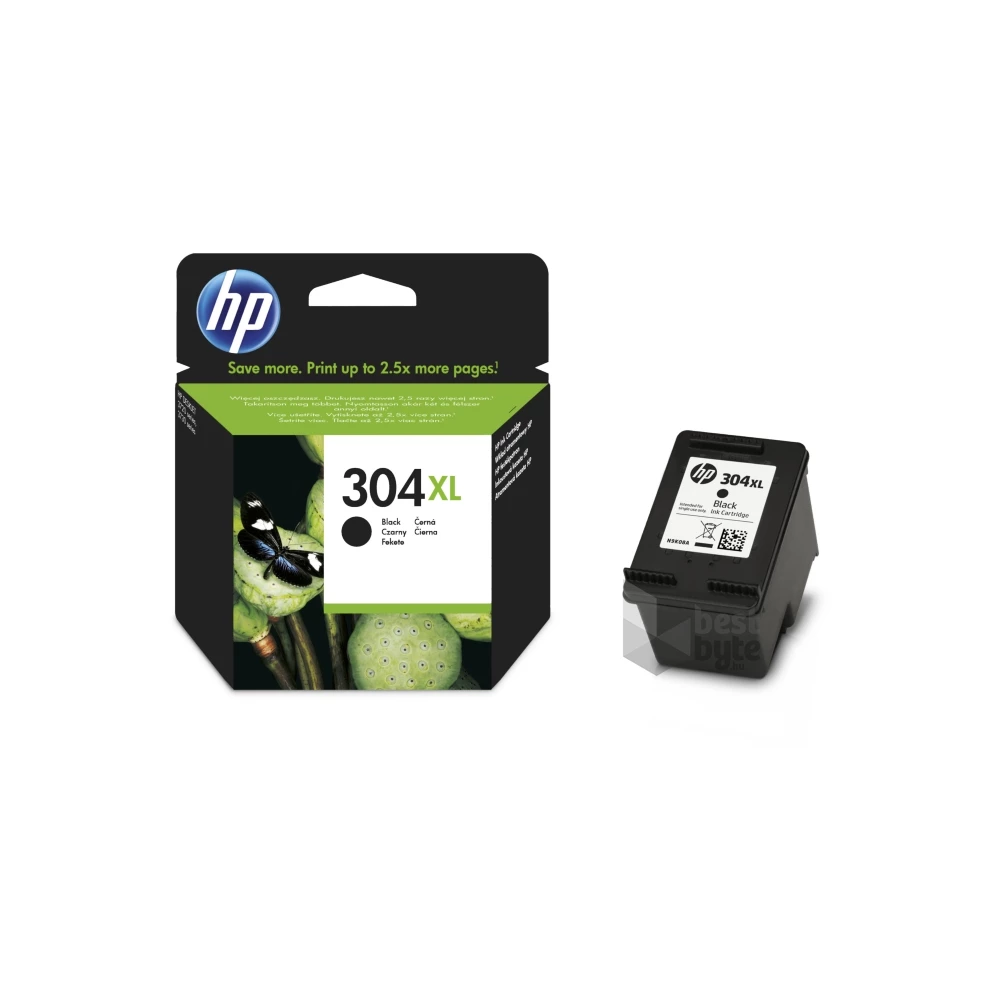 HP N9K08AE (304XL) fekete XL tintapatron