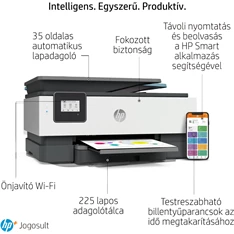 HP OfficeJet 8012E All-in-One multifunkciós tintasugaras Instant Ink ready nyomtató (Újracsomagolt)