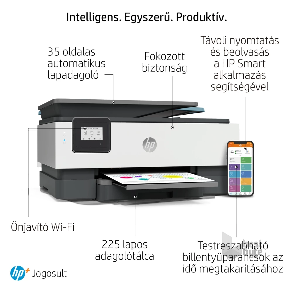 HP OfficeJet 8012E All-in-One multifunkciós tintasugaras Instant Ink ready nyomtató (Újracsomagolt)