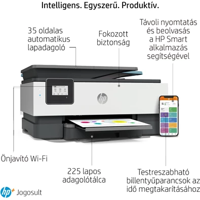 HP OfficeJet 8012E All-in-One multifunkciós tintasugaras Instant Ink ready nyomtató (Újracsomagolt)