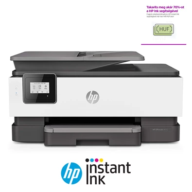 HP OfficeJet 8012E All-in-One multifunkciós tintasugaras Instant Ink ready nyomtató (Újracsomagolt)