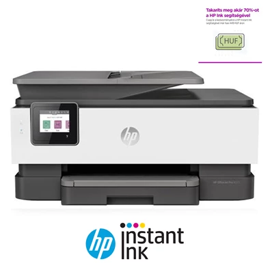 HP OfficeJet Pro 8022E All-in-One multifunkciós tintasugaras Instant Ink ready nyomtató (Újracsomagolt)