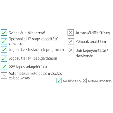 HP OfficeJet Pro 8022E All-in-One multifunkciós tintasugaras Instant Ink ready nyomtató (Újracsomagolt)