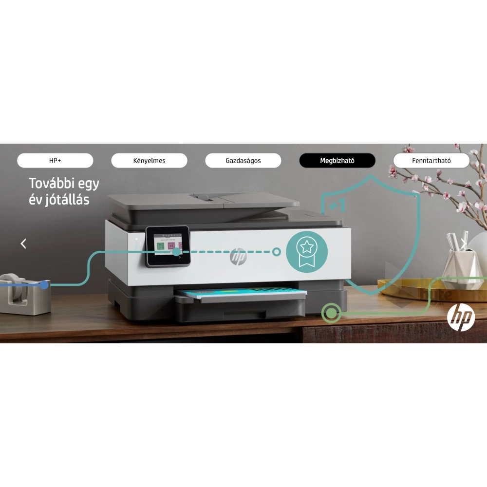 HP OfficeJet Pro 8022E All-in-One multifunkciós tintasugaras Instant Ink ready nyomtató (Újracsomagolt)