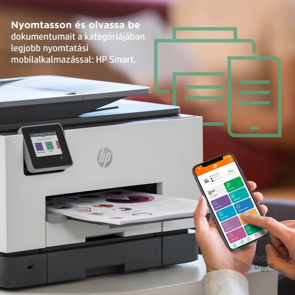 HP OfficeJet Pro 9022E All-in-One multifunkciós tintasugaras Instant Ink ready nyomtató