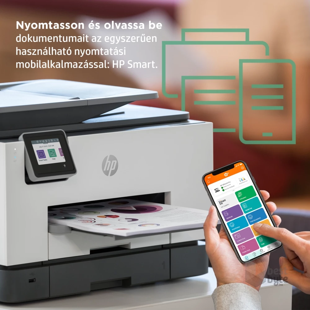 HP OfficeJet Pro 9022E All-in-One multifunkciós tintasugaras Instant Ink ready nyomtató