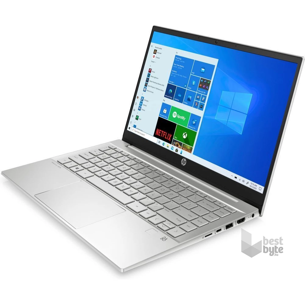HP Pavilion 14-ec0005nh laptop (14"FHD/AMD Ryzen 5-5500U/Int. VGA/8GB RAM/512GB/Win10) - ezüst (Újracsomagolt)