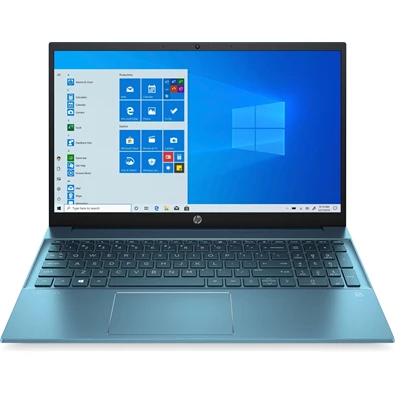 HP Pavilion 15-eg0021nh laptop (15,6"FHD Intel Core i3-1125G4/Int. VGA/8GB RAM/256GB/Win10) - zöldeskék