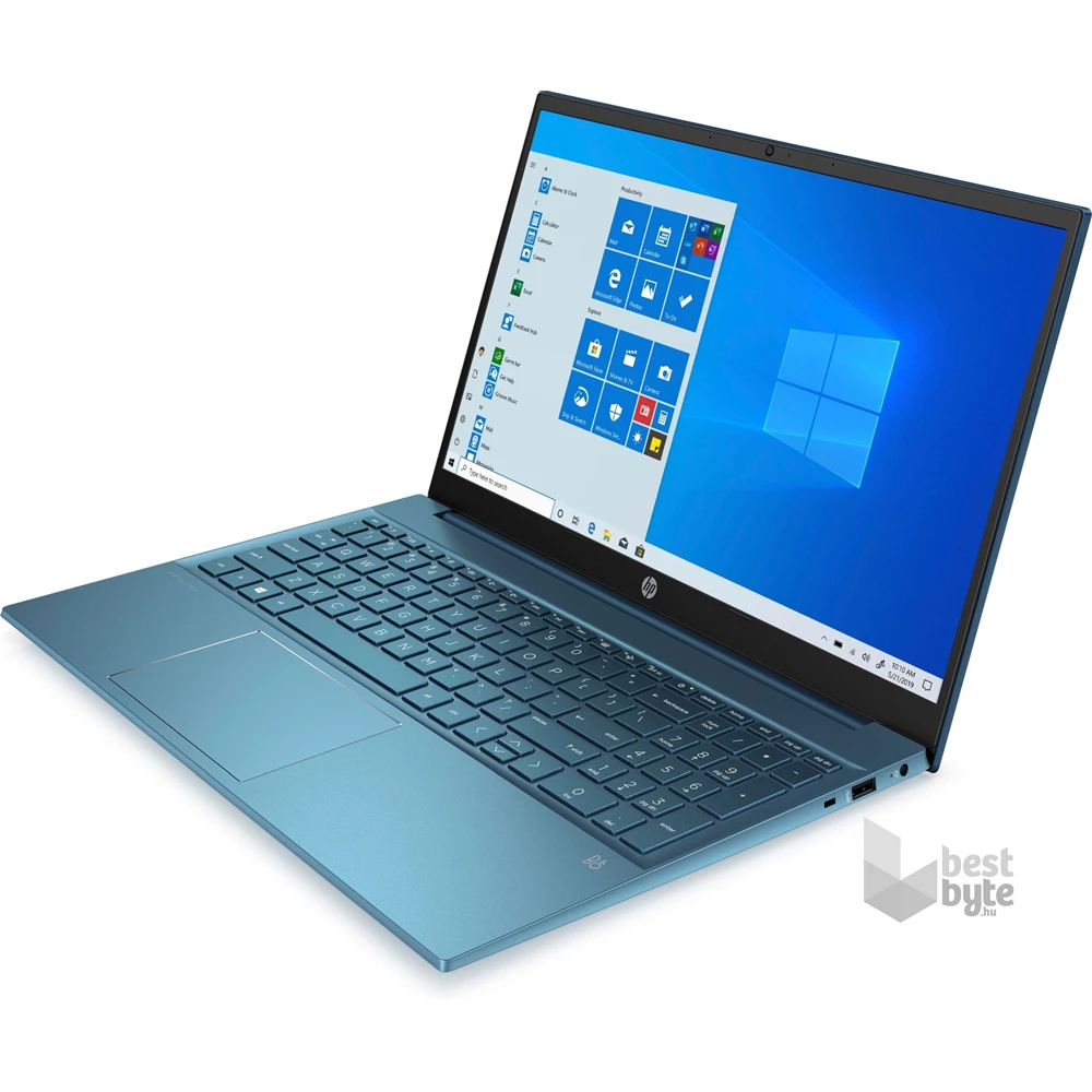 HP Pavilion 15-eg0021nh laptop (15,6"FHD Intel Core i3-1125G4/Int. VGA/8GB RAM/256GB/Win10) - zöldeskék