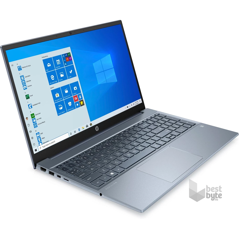 HP Pavilion 15-eg0022nh laptop (15,6"FHD Intel Core i3-1125G4/Int. VGA/8GB RAM/256GB/Win10) - kék