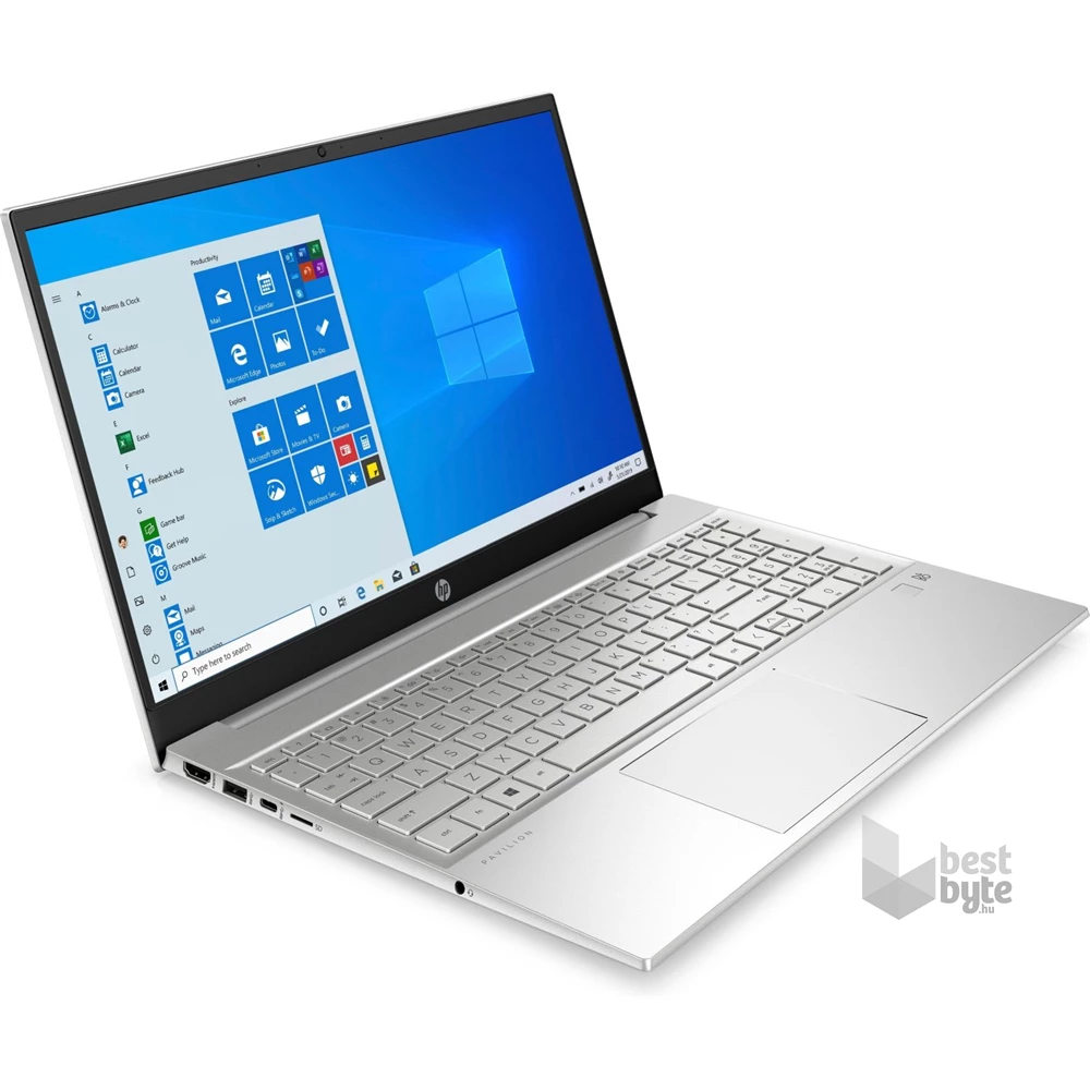HP Pavilion 15-eh1013nh laptop (15,6"FHD AMD Ryzen 3-5300U/Int. VGA/8GB RAM/256GB/Win10) - ezüst (Újracsomagolt)