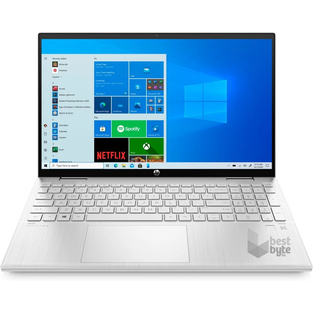 HP Pavilion x360 15-er0002nh laptop (15,6"FHD Intel Core i3-1125G4/Int. VGA/8GB RAM/256GB/Win10) - ezüst