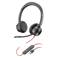HP Poly Blackwire 8225 USB-C fekete headset