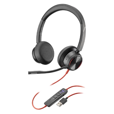 HP Poly Blackwire 8225 USB-C fekete headset