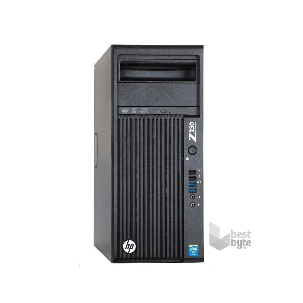 HP Z230 Workstation MT/Xeon E3-1240 v3/16GB/256GB SSD/Quadro 600 1GB/FreeDOS/fekete PC (Használt A)
