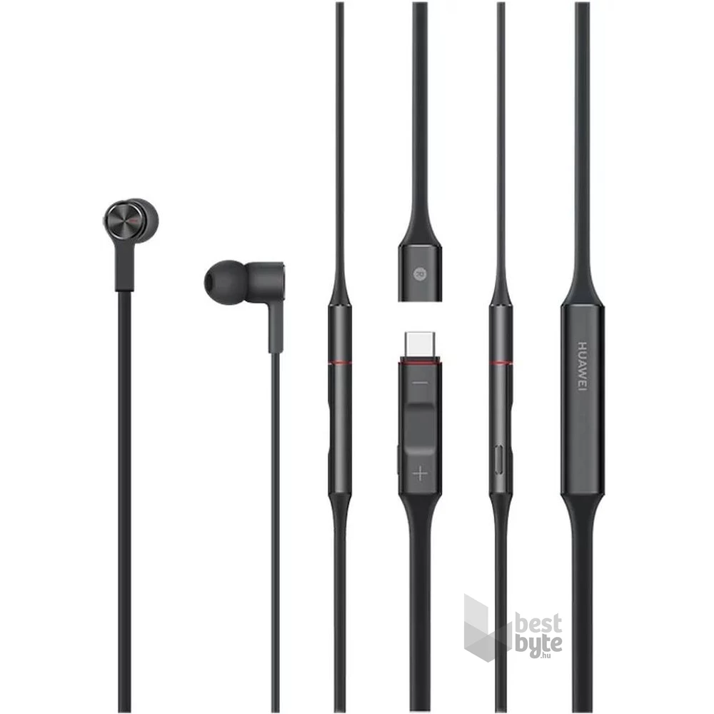 HUAWEI CM70-C FreeLace Bluetooth nyakpántos fekete fülhallgató
