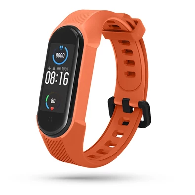 Haffner FN0204 Xiaomi Mi Smart Band 5/Band 6 Armour narancs szilikon óraszíj