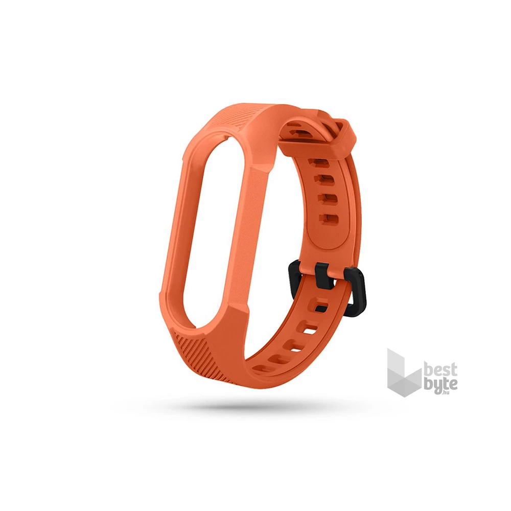 Haffner FN0204 Xiaomi Mi Smart Band 5/Band 6 Armour narancs szilikon óraszíj