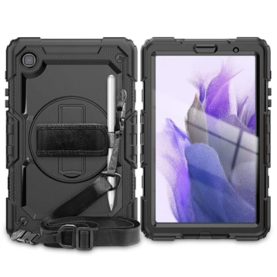 Haffner FN0280 Solid Galaxy Tab A7 Lite 360 fokos védelem ütésálló védőtok 4H kijelzővédő üveggel