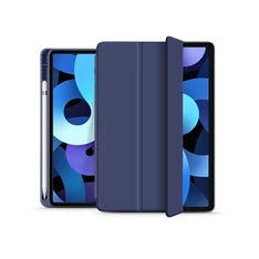 Haffner FN0335 Apple iPad Air 4/Air 5 10.9 on/off funkcióval, Pencil tartóval - navy blue kék védőtok